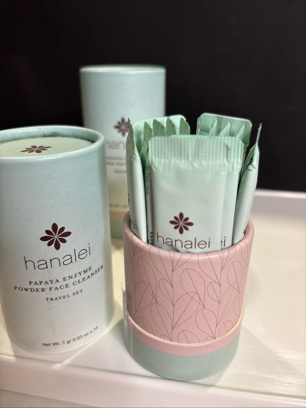 Hanalei Papaya Enzyme Powder Face Cleanser Travel Set